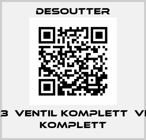 311383  VENTIL KOMPLETT  VENTIL KOMPLETT Desoutter