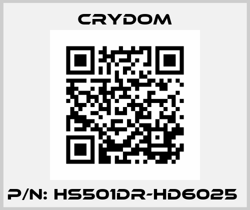 P/N: HS501DR-HD6025  Crydom