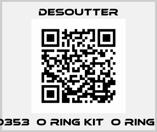 350353  O RING KIT  O RING KIT Desoutter