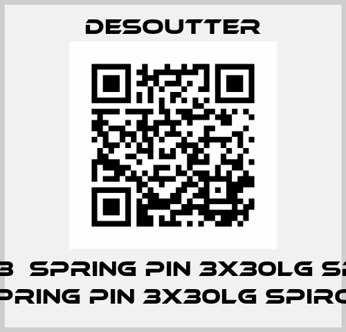 351603  SPRING PIN 3X30LG SPIROL  SPRING PIN 3X30LG SPIROL Desoutter