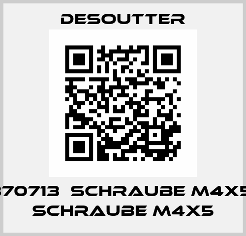 370713  SCHRAUBE M4X5  SCHRAUBE M4X5 Desoutter