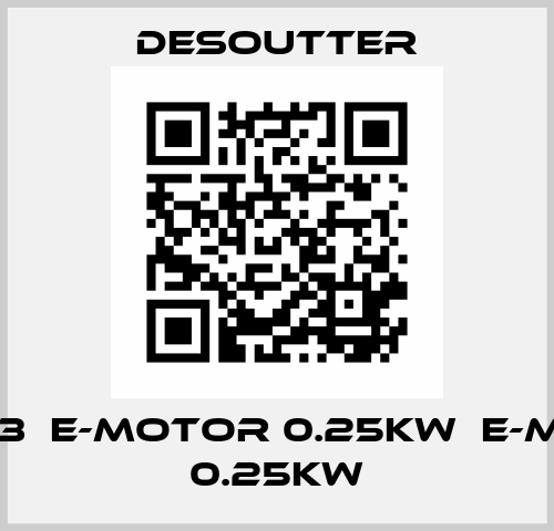 374533  E-MOTOR 0.25KW  E-MOTOR 0.25KW Desoutter