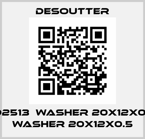 392513  WASHER 20X12X0.5  WASHER 20X12X0.5 Desoutter