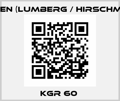 KGR 60  Lumberg (Belden)