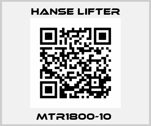 MTR1800-10  Hanse Lifter