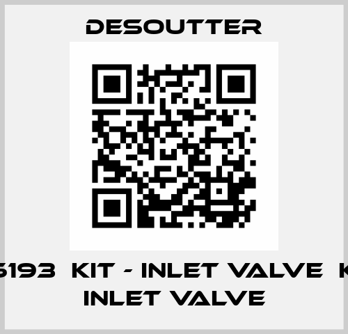 446193  KIT - INLET VALVE  KIT - INLET VALVE Desoutter