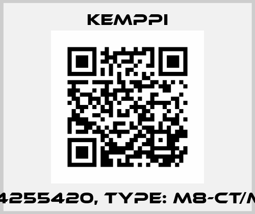 P/N: 4255420, Type: M8-CT/MT38 Kemppi