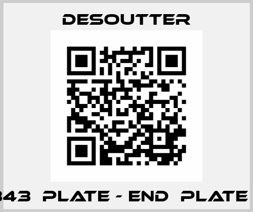 460343  PLATE - END  PLATE - END Desoutter