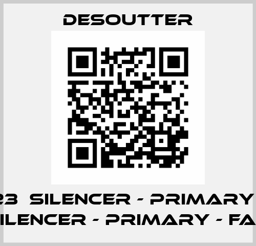 470723  SILENCER - PRIMARY - FAS  SILENCER - PRIMARY - FAS Desoutter