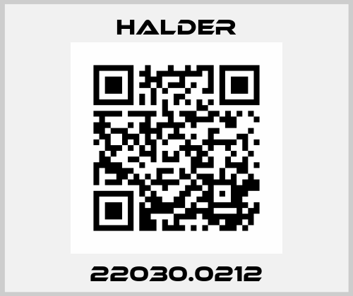 22030.0212 Halder