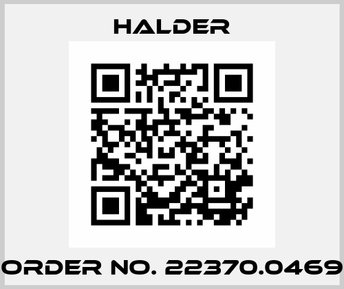 Order No. 22370.0469 Halder