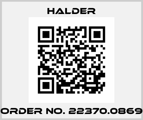 Order No. 22370.0869 Halder
