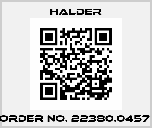 Order No. 22380.0457  Halder