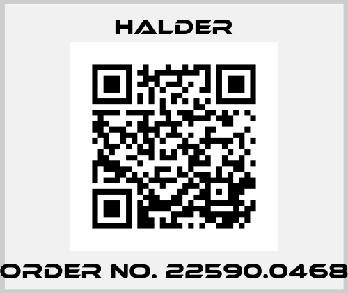Order No. 22590.0468 Halder