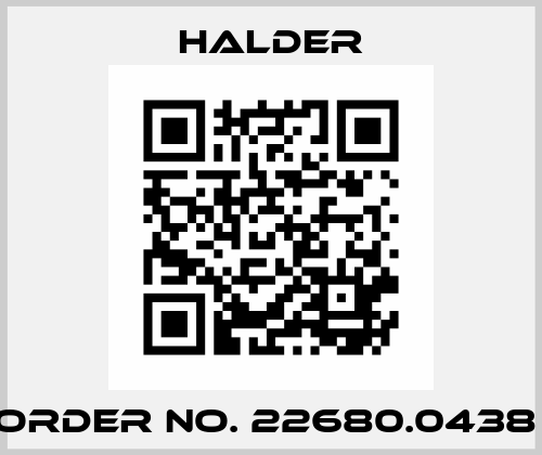 Order No. 22680.0438  Halder