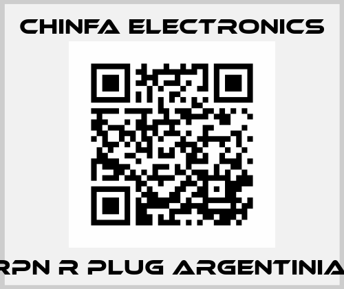RPN R Plug Argentinia  Chinfa Electronics