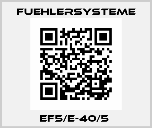 EF5/E-40/5  FuehlerSysteme