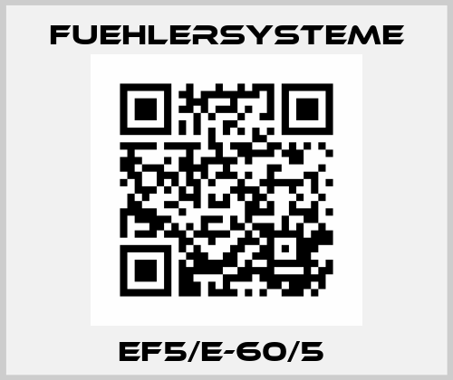 EF5/E-60/5  FuehlerSysteme