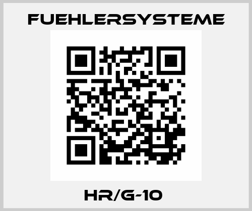 HR/G-10  FuehlerSysteme