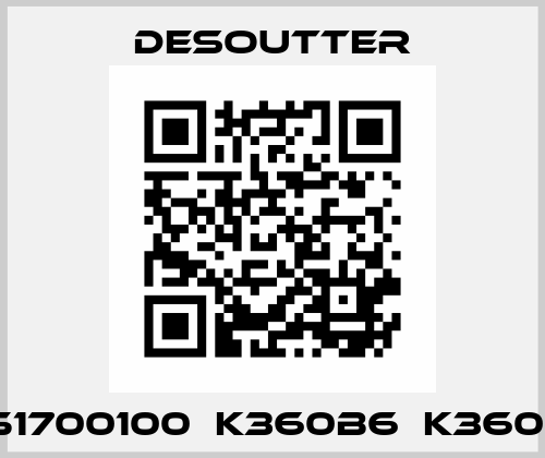 6151700100  K360B6  K360B6 Desoutter