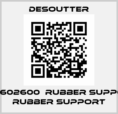 6153602600  RUBBER SUPPORT  RUBBER SUPPORT Desoutter