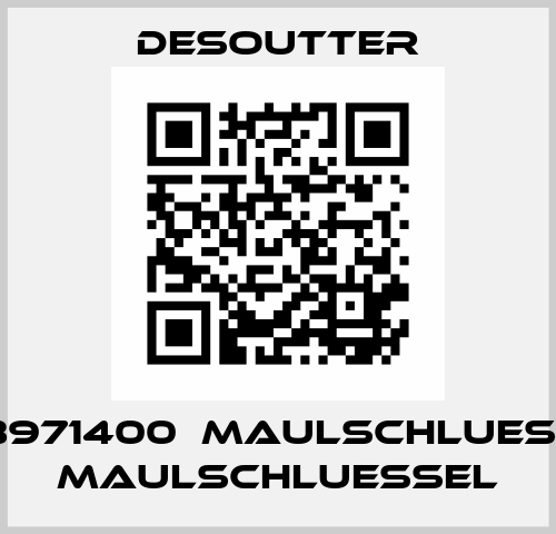 6153971400  MAULSCHLUESSEL  MAULSCHLUESSEL Desoutter