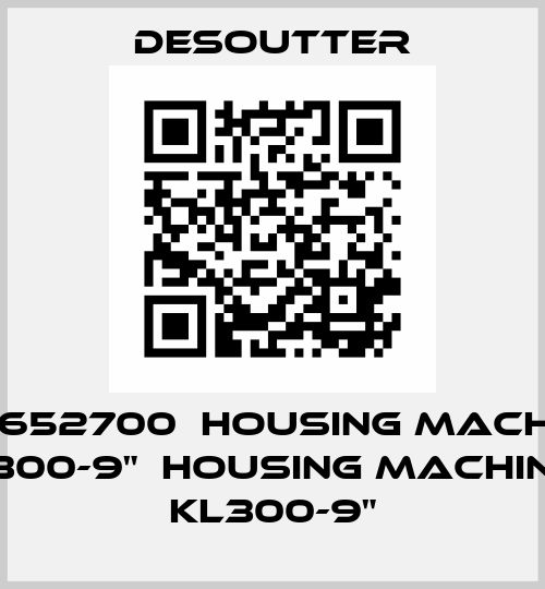 6155652700  HOUSING MACHINED KL300-9"  HOUSING MACHINED KL300-9" Desoutter