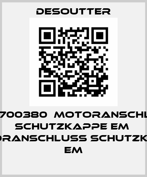 6156700380  MOTORANSCHLUSS SCHUTZKAPPE EM  MOTORANSCHLUSS SCHUTZKAPPE EM Desoutter