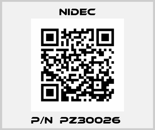 P/N：PZ30026  Nidec