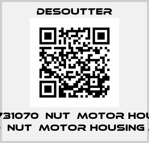 6156731070  NUT  MOTOR HOUSING M70  NUT  MOTOR HOUSING M70 Desoutter