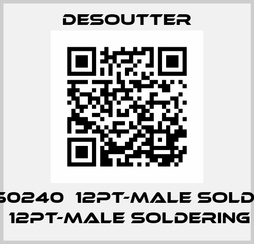 6159150240  12PT-MALE SOLDERING PLUG  12PT-MALE SOLDERING PLUG Desoutter