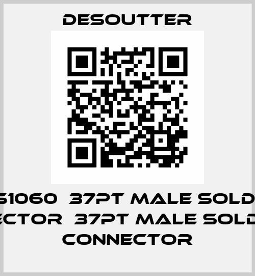 6159151060  37PT MALE SOLDERING CONNECTOR  37PT MALE SOLDERING CONNECTOR Desoutter
