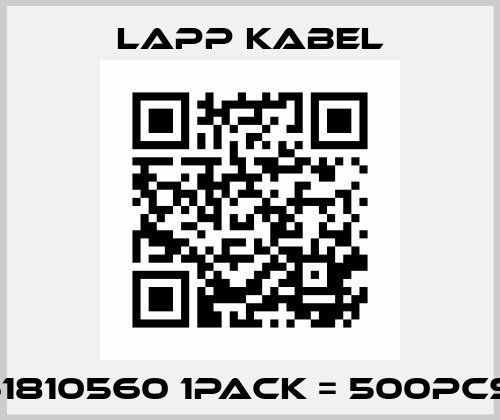 61810560 1PACK = 500PCS. Lapp Kabel
