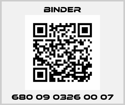 680 09 0326 00 07 Binder