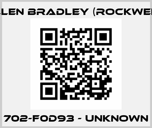 702-F0D93 - UNKNOWN Allen Bradley (Rockwell)