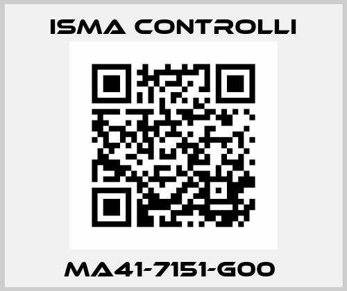 MA41-7151-G00  iSMA CONTROLLI