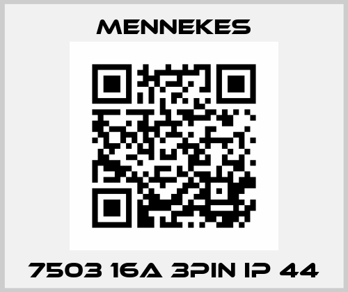 7503 16A 3PIN IP 44 Mennekes