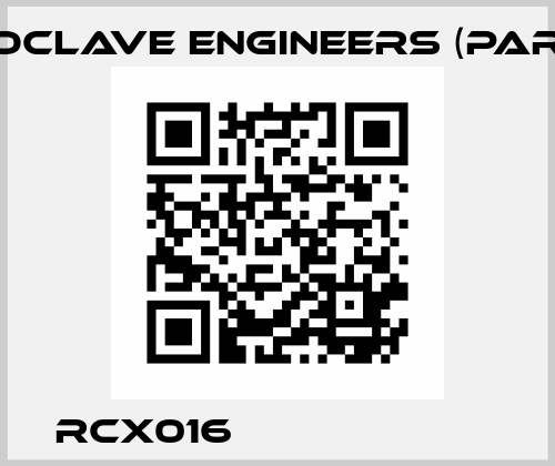 RCX016                       Autoclave Engineers (Parker)
