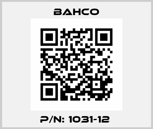 P/N: 1031-12  Bahco