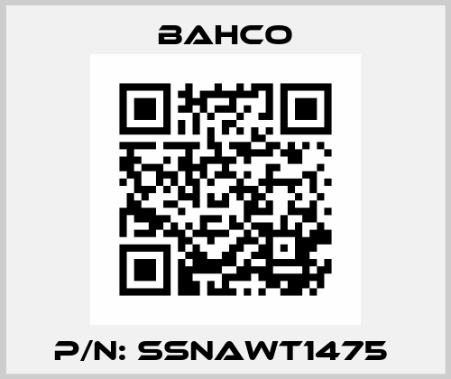 P/N: SSNAWT1475  Bahco