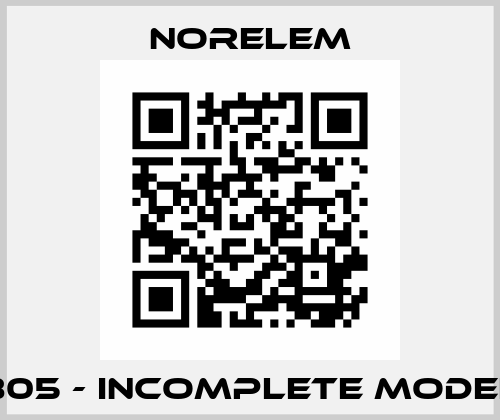 805 - INCOMPLETE MODEL Norelem