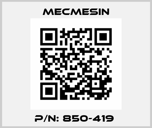 P/N: 850-419  Mecmesin