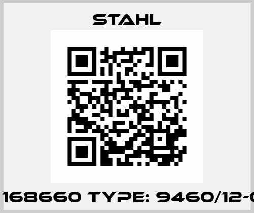 P/N: 168660 Type: 9460/12-08-11 Stahl