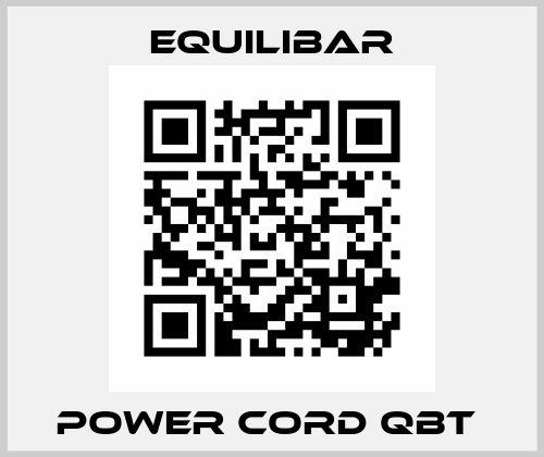 Power Cord QBT  Equilibar