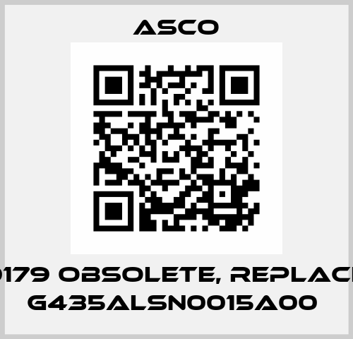 44100179 obsolete, replaced by G435ALSN0015A00  Asco