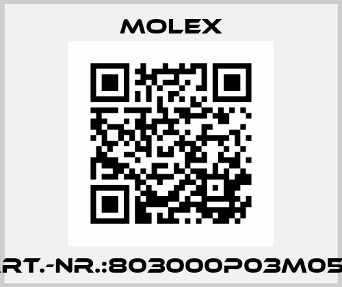 ART.-NR.:803000P03M050 Molex