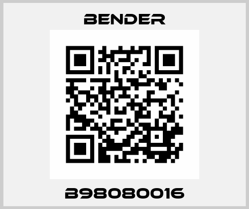 B98080016 Bender