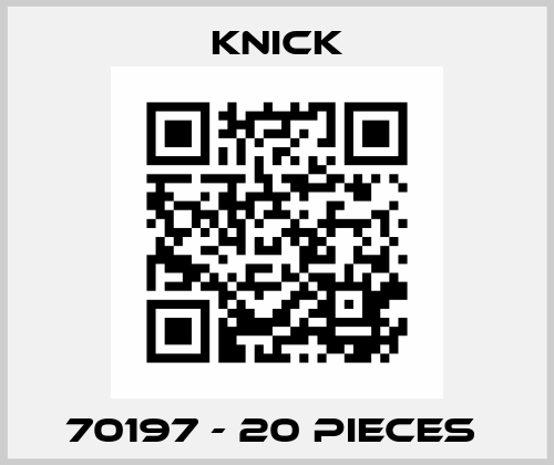 70197 - 20 pieces  Knick