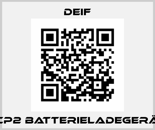DCP2 Batterieladegerät  Deif