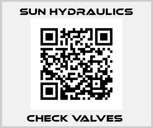 CHECK VALVES  Sun Hydraulics